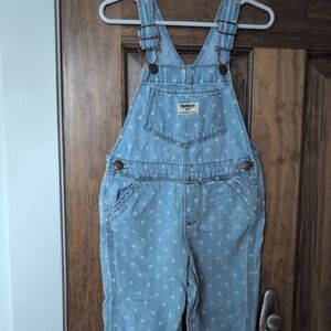 Oshkosh Polka Dot Denim Overalls